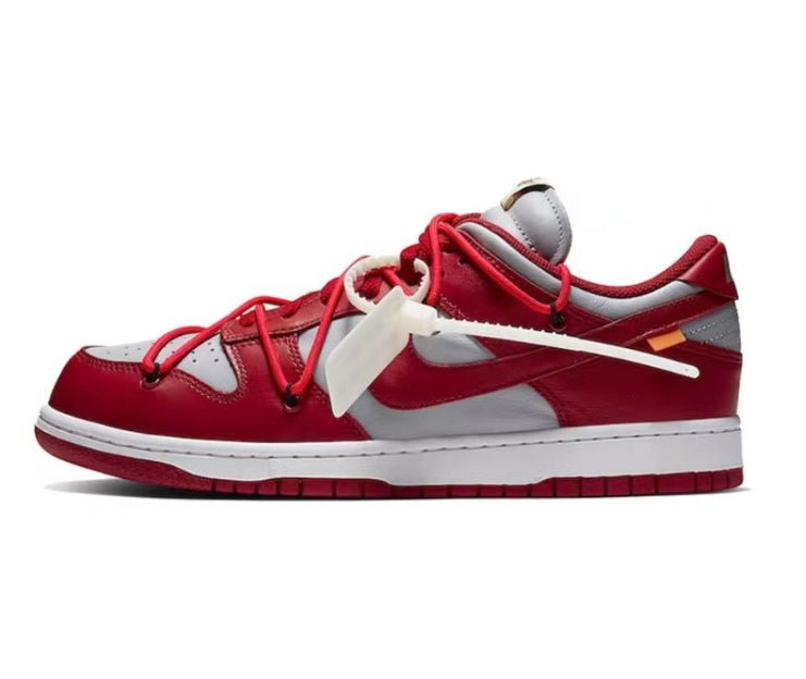 Off White x Nike Dunk SB Low university red