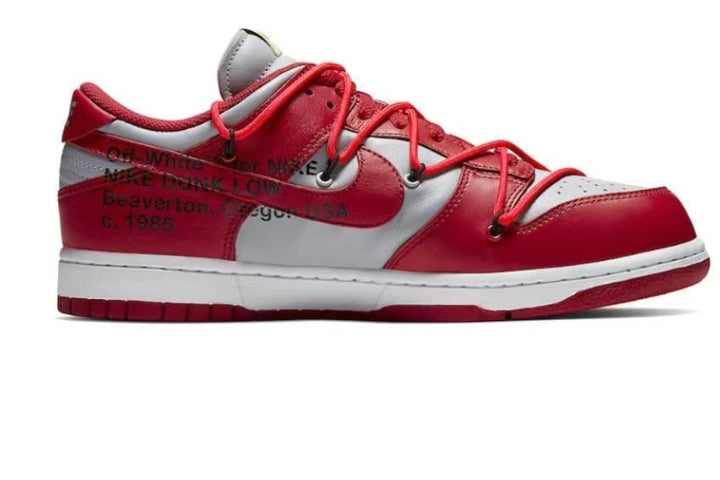 Off White x Nike Dunk SB Low university red