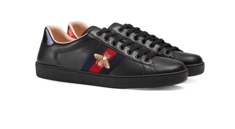 Gucci Ace Embroidered Black