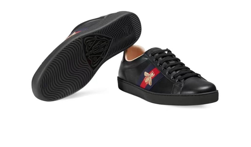 Gucci Ace Embroidered Black