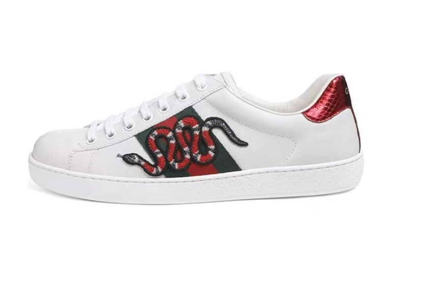 Gucci Ace Embroidered Snake