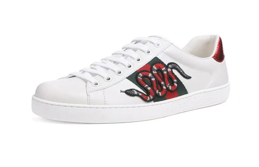 Gucci Ace Embroidered Snake