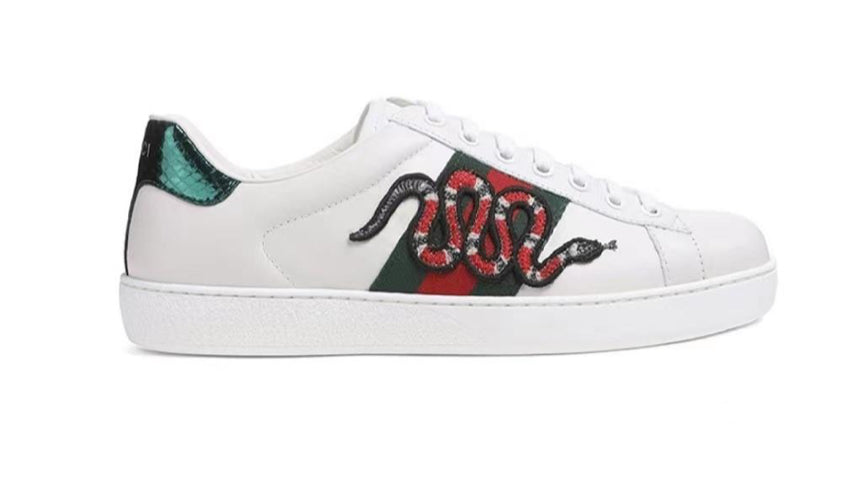 Gucci Ace Embroidered Snake
