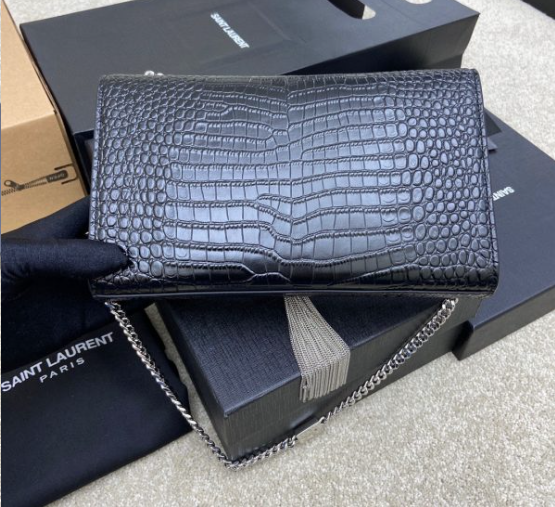 Saint Laurent Kate Small Tassel In Grain De Poudre Embossed Leather 474366