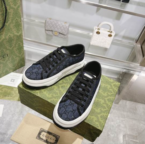 GG Midnight Monogram Low-Top