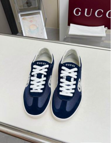 GG Midnight Blue Court Low-Top