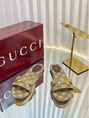 GG Classic Monogram Flat Slide