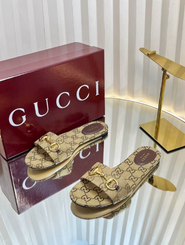 GG Classic Monogram Flat Slide