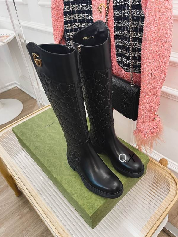 GG Obsidian Crest Knee-High Boots