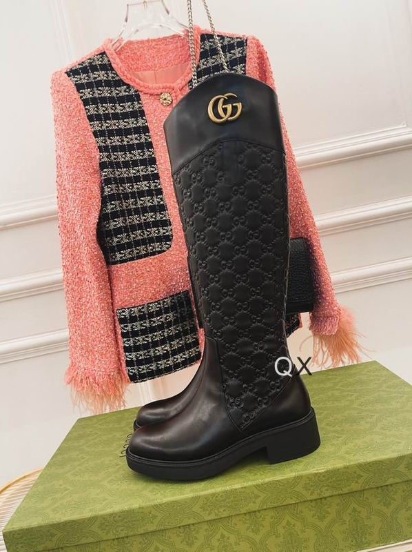 GG Obsidian Crest Knee-High Boots