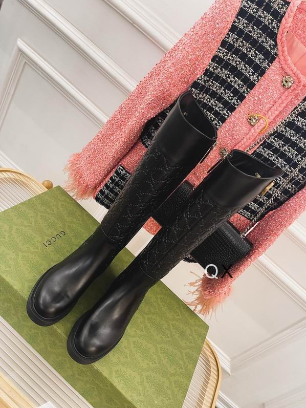 GG Obsidian Crest Knee-High Boots