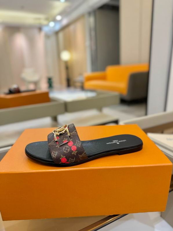 LV Heritage Monogram Buckle Slides