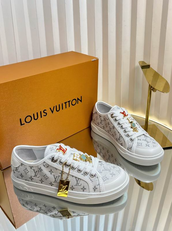LV Ivory Crest Platform Sneakers