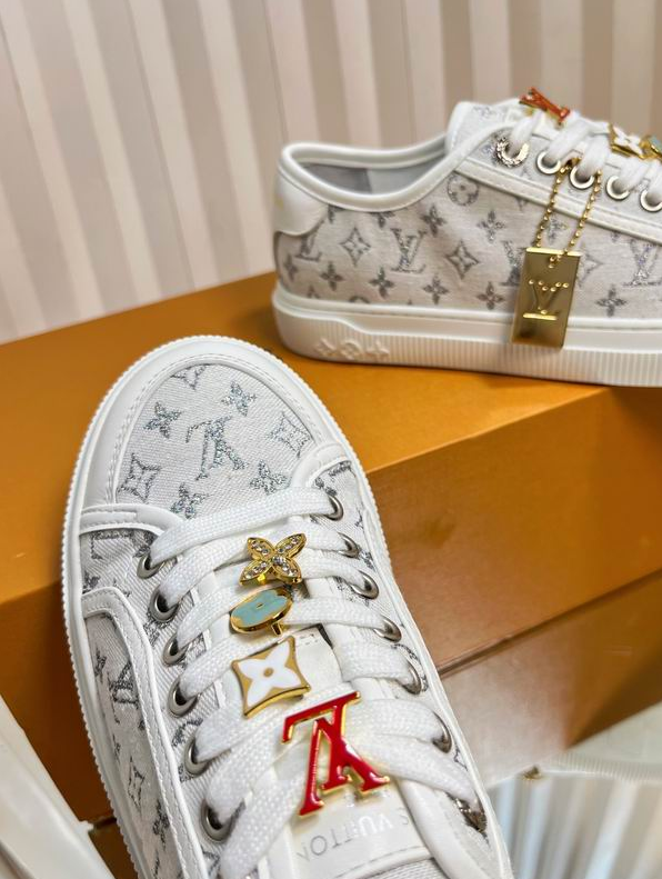 LV Ivory Crest Platform Sneakers