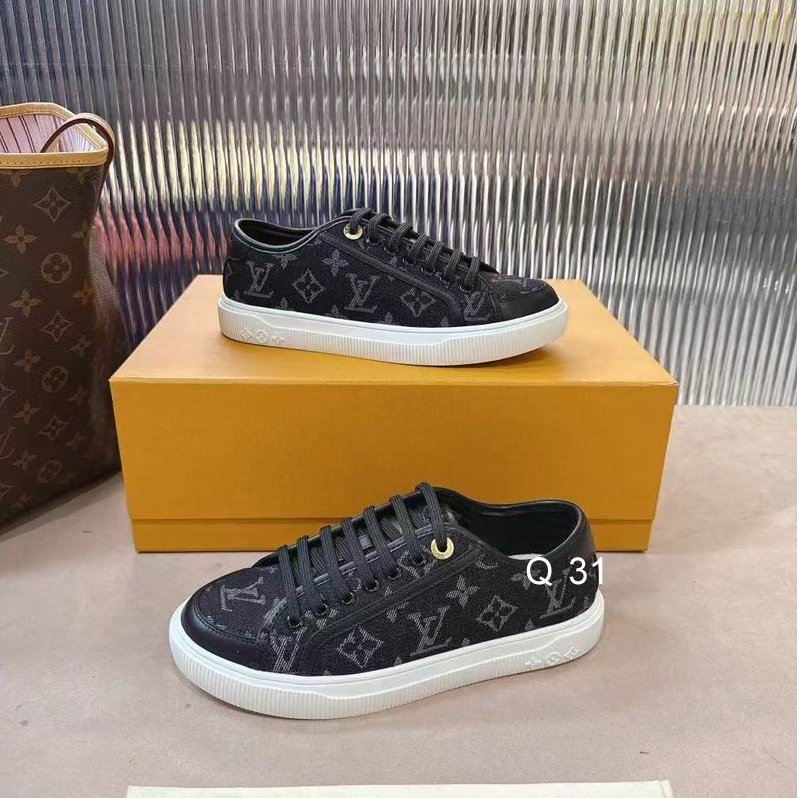LV Noir Heritage Court Sneakers