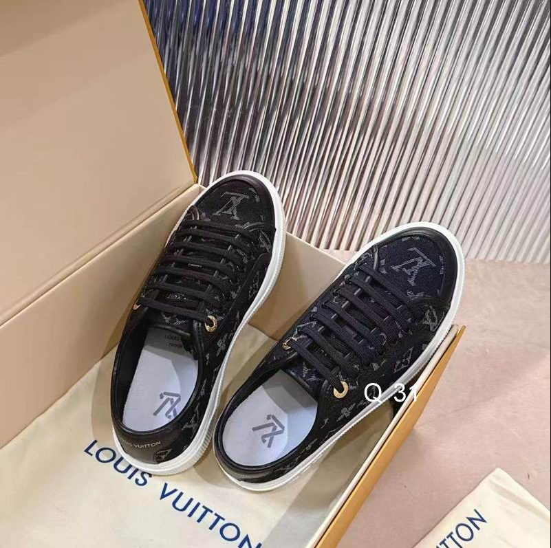 LV Noir Heritage Court Sneakers