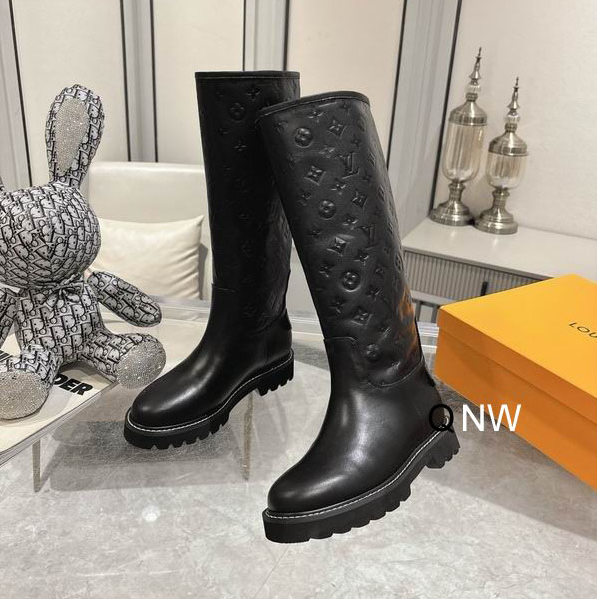 LV Obsidian Crest Knee-High Lug Boots