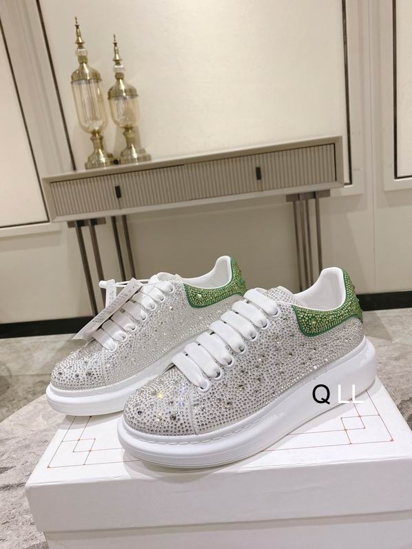 AMQ Crystal Crest Oversized Sneakers