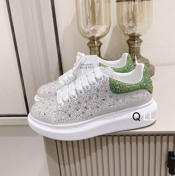 AMQ Crystal Crest Oversized Sneakers