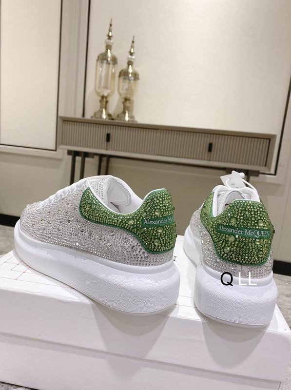 AMQ Crystal Crest Oversized Sneakers