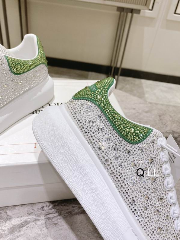 AMQ Crystal Crest Oversized Sneakers