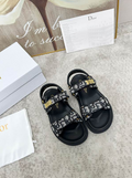CD Monogram Utility Strap Sandals