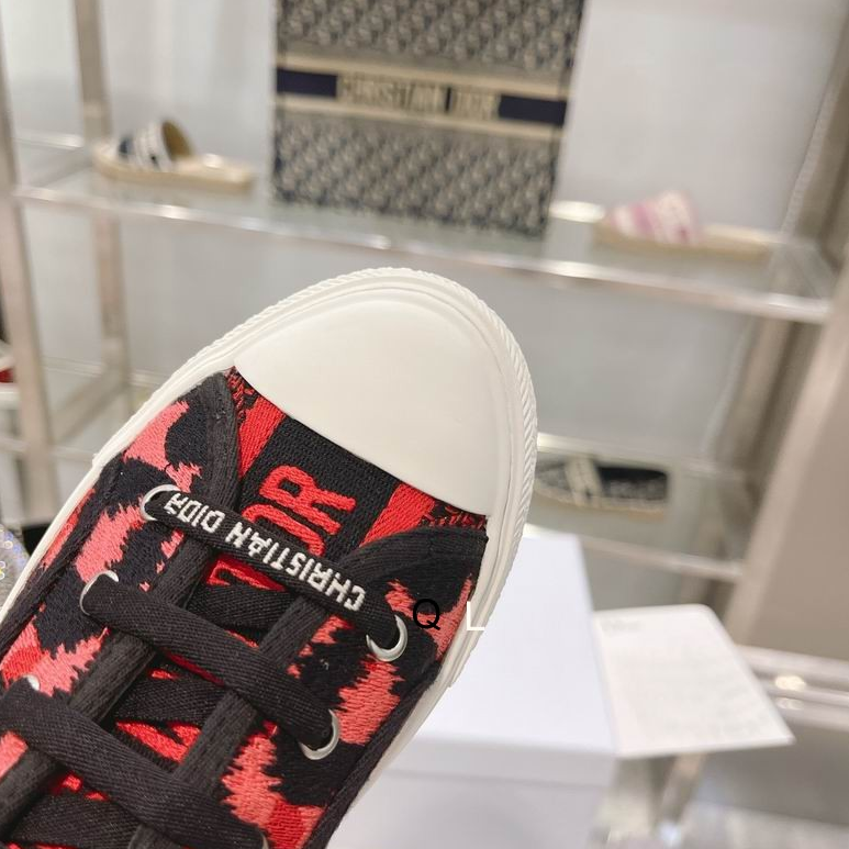 CD Animal Pattern Canvas Platform Sneakers