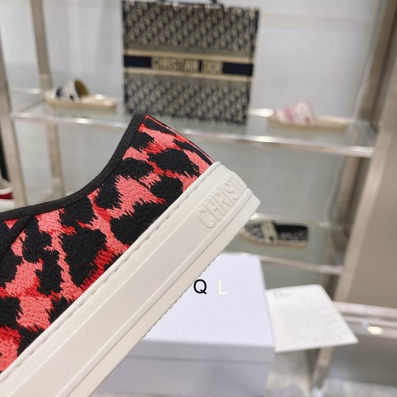 CD Animal Pattern Canvas Platform Sneakers