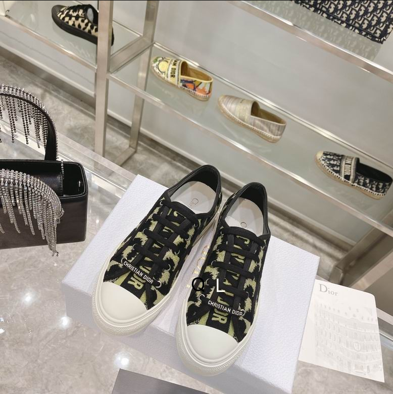 CD Animal Pattern Canvas Platform Sneakers