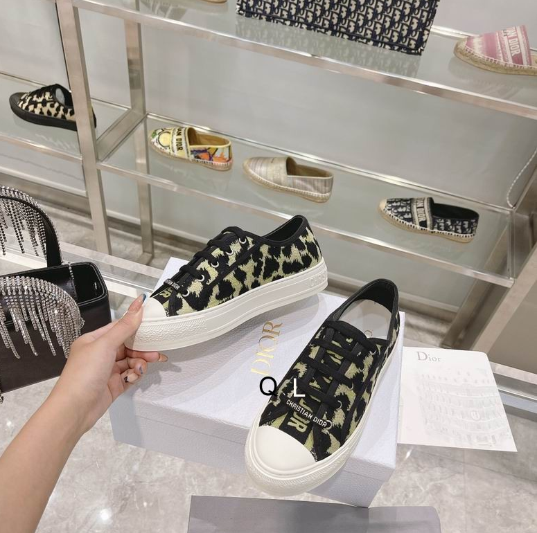 CD Animal Pattern Canvas Platform Sneakers