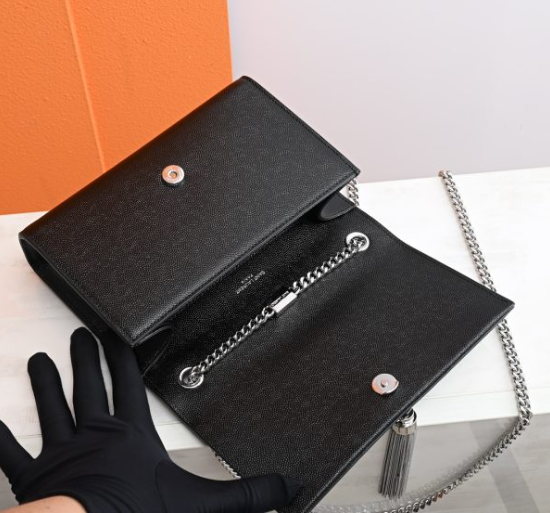 Saint Laurent Kate Small Tassel In Grain De Poudre Embossed Leather 474366